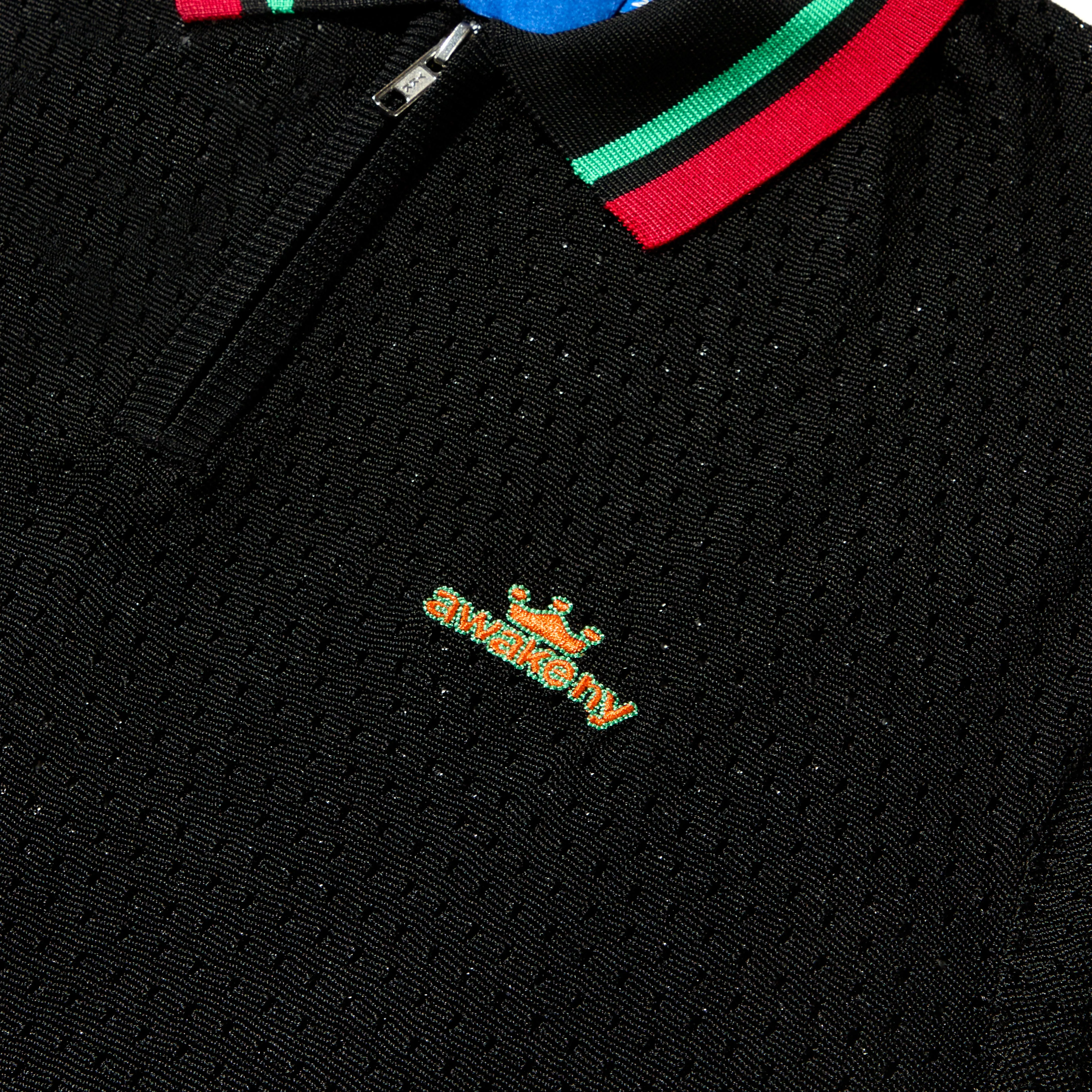 Mesh Zip Polo sold by Awake product image thumbnail 2