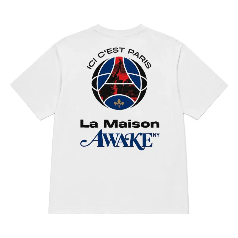 Awake NY X PSG "La Maison" Tee made by Awake