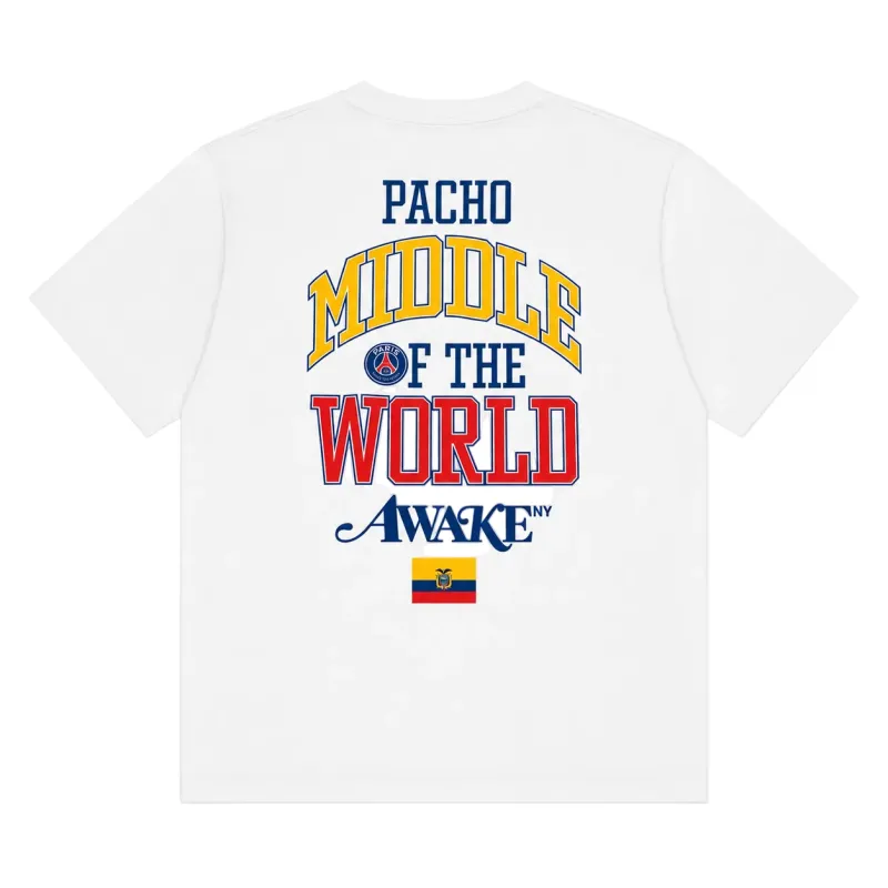 Awake NY X PSG Pacho "Mitad Del Mundo" Tee made by Awake