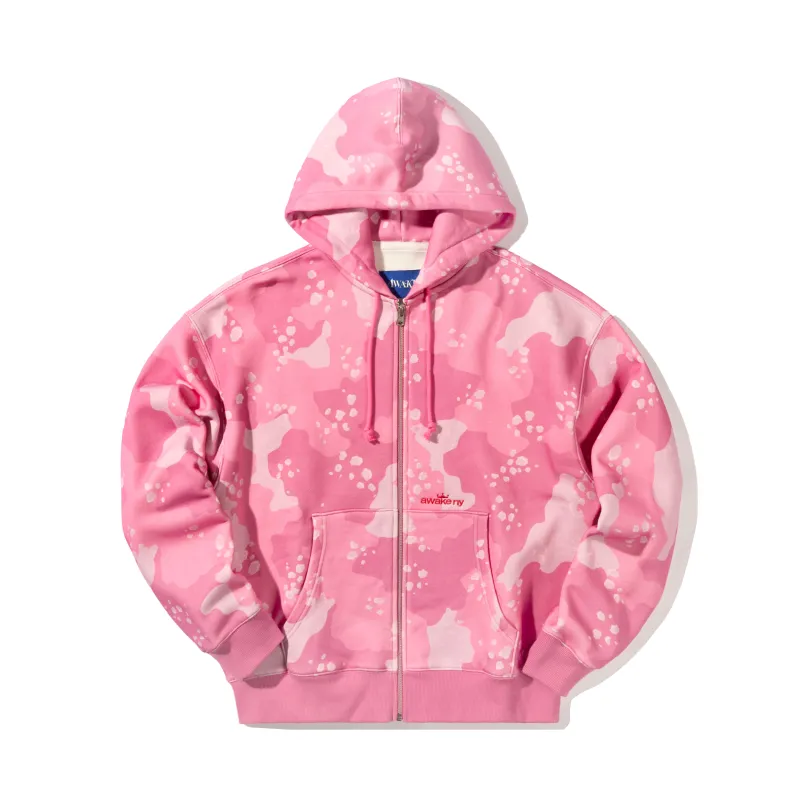 Camo Crown Logo Zip Hoodie made by Awake