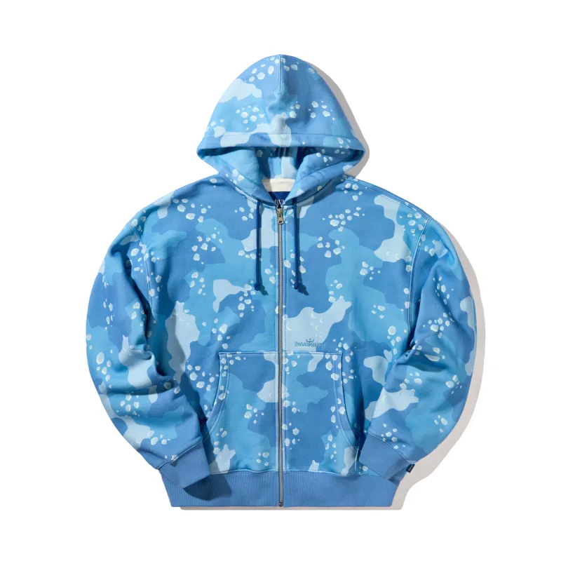 Camo Crown Logo Zip Hoodie made by Awake