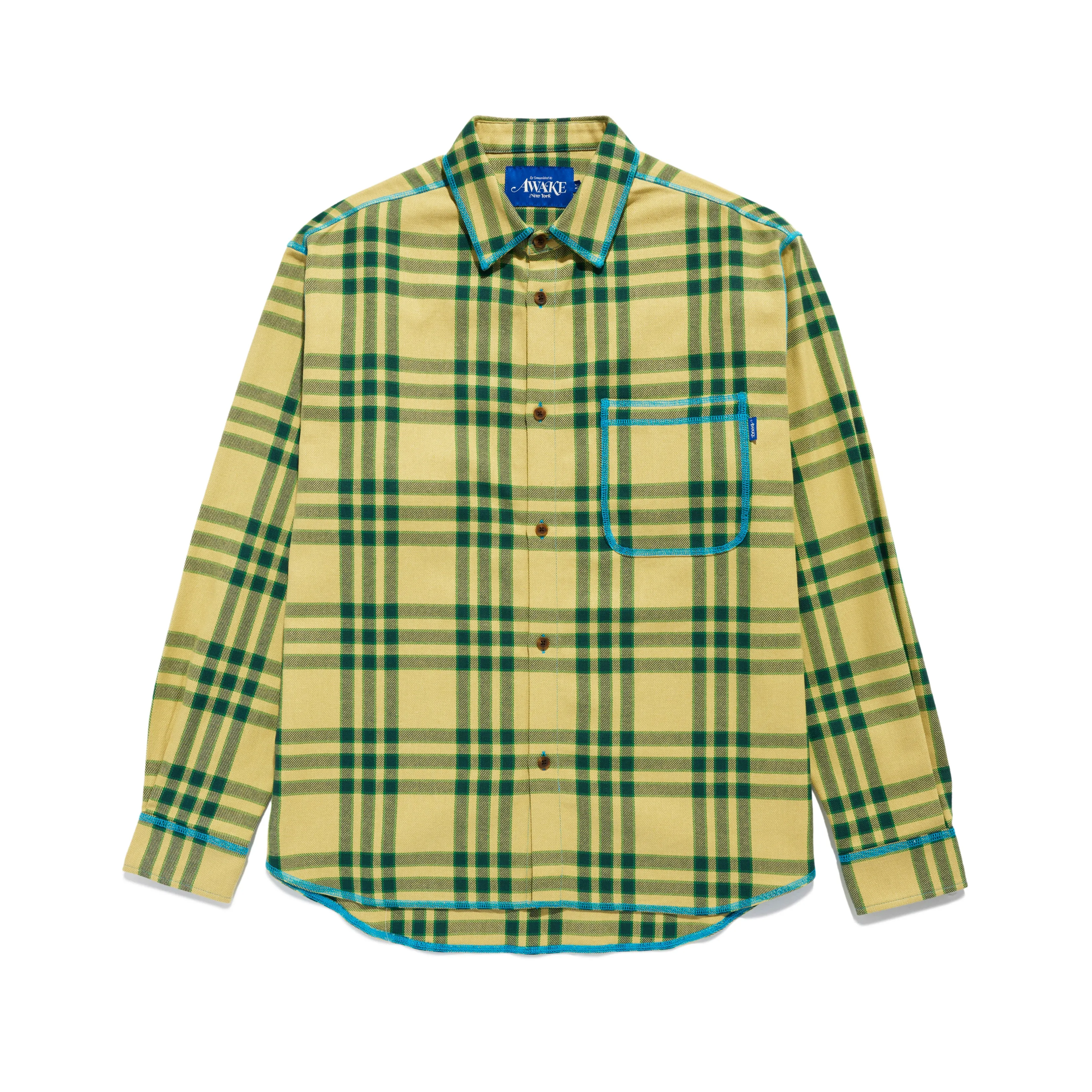 Contrast Stitch Flannel Shirt sold by Awake