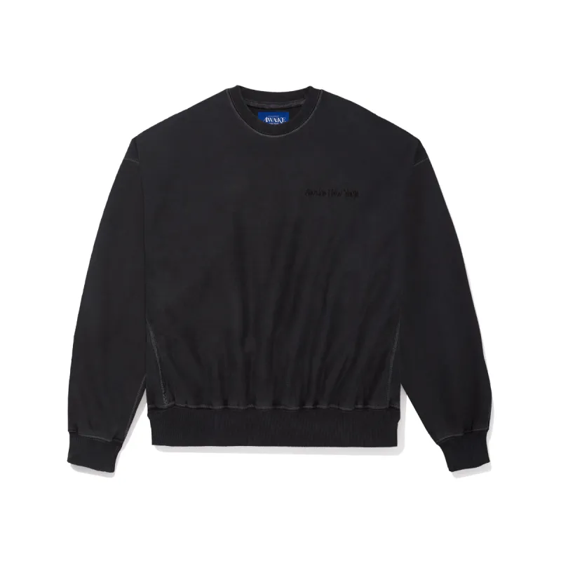 Pigment Dyed Embroidered Crewneck Sweatshirt sold by Awake
