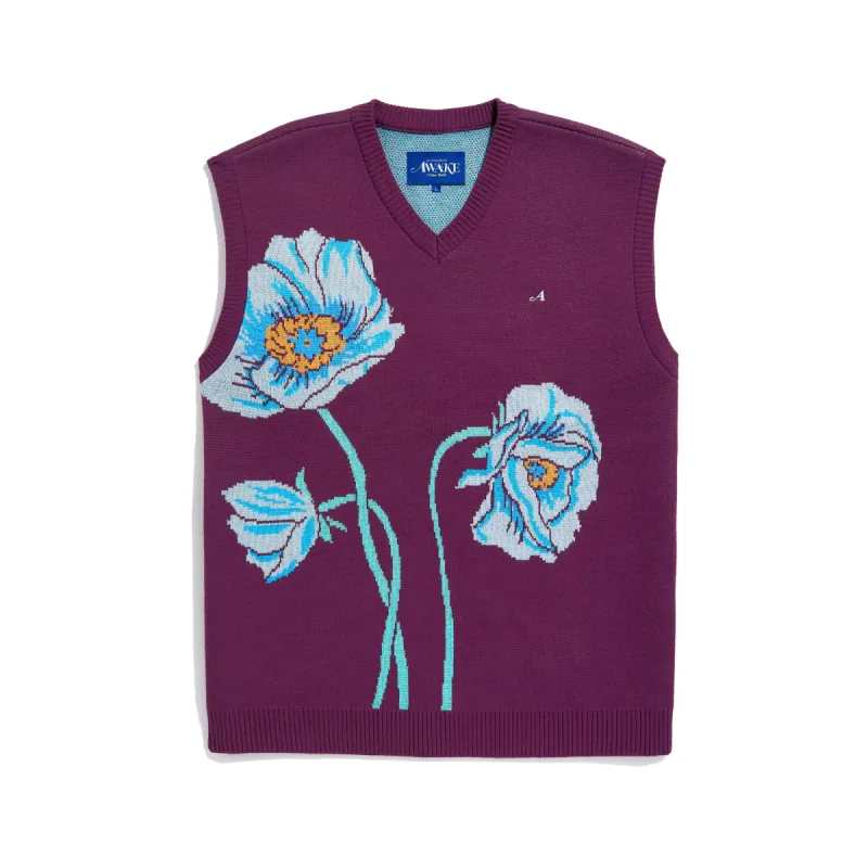 Floral Sweater Vest made by Awake