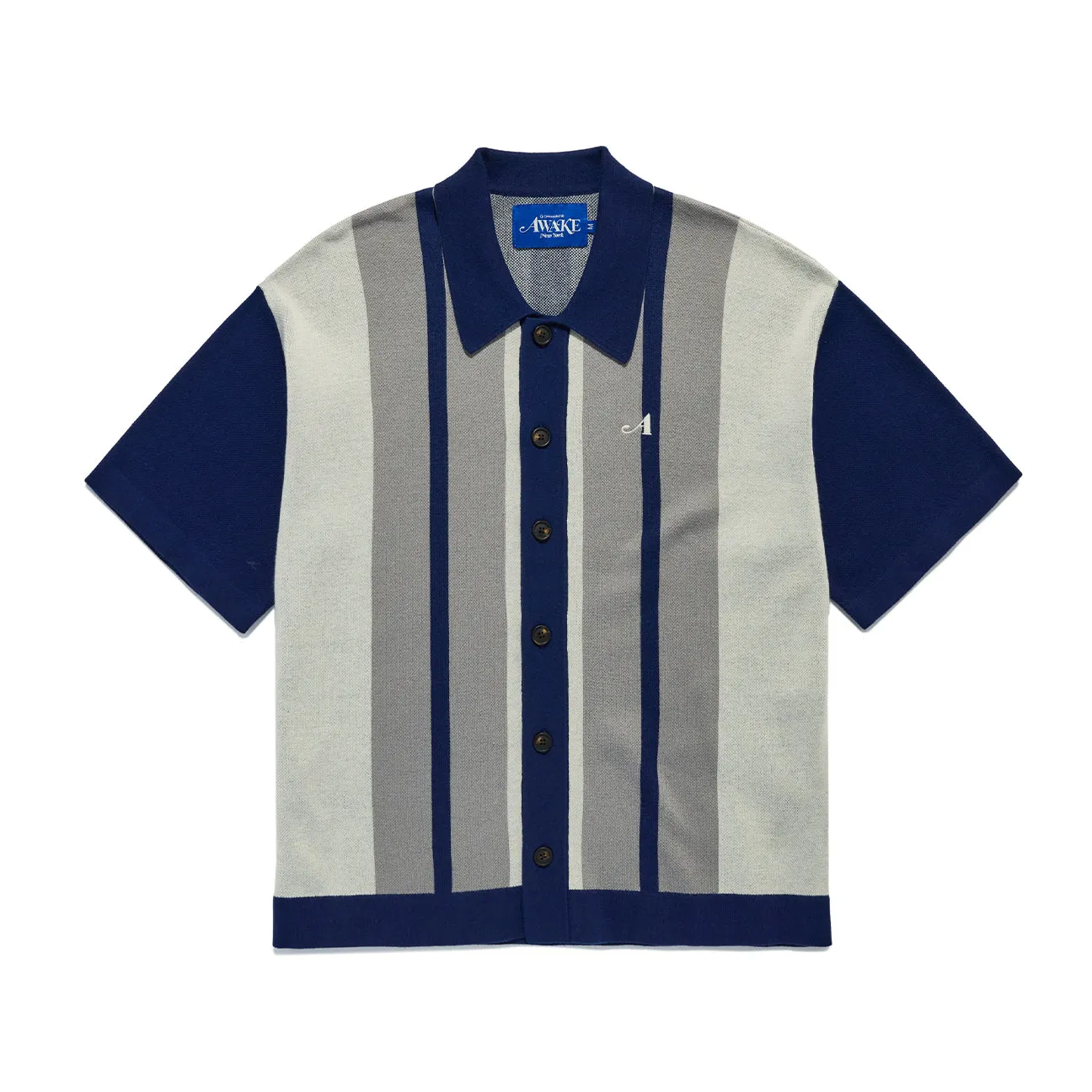 Contrast Embroidered S/S Cardigan sold by Awake