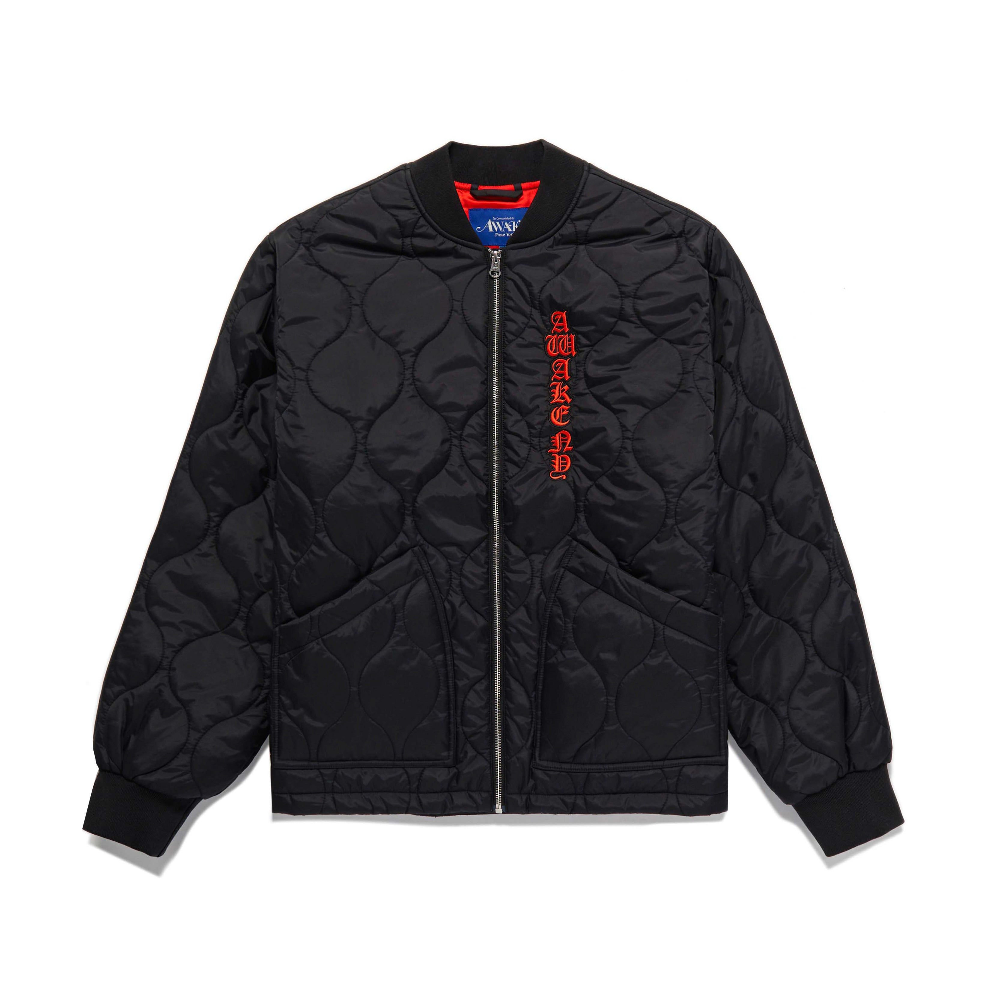 Cobra Embroidered Quilted Bomber Jacket sold by Awake product image thumbnail 2