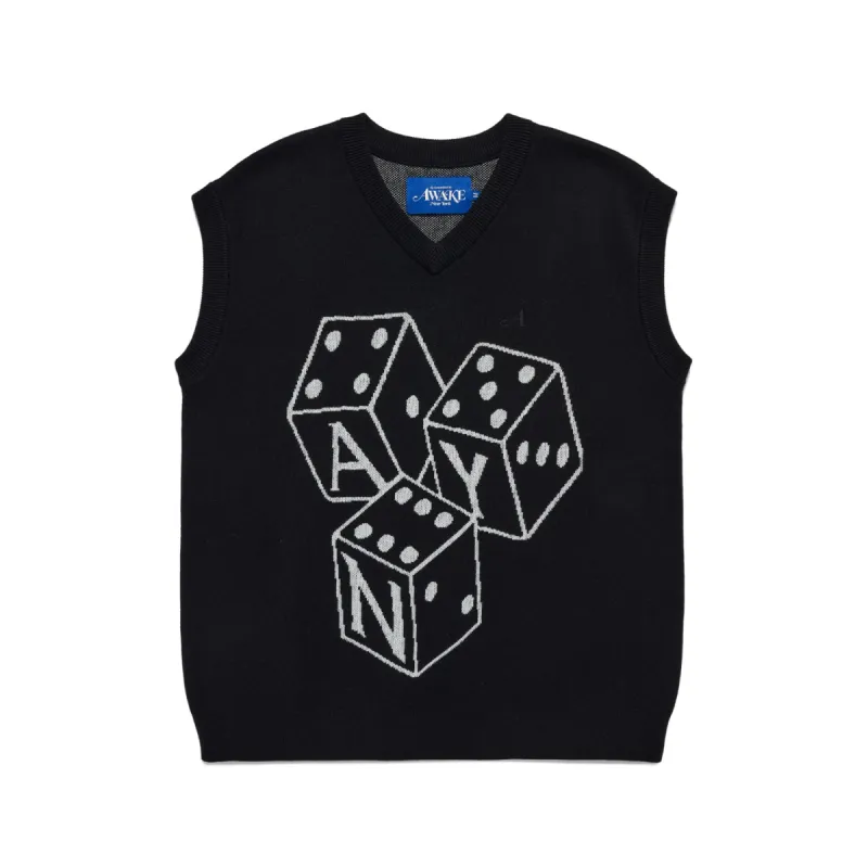 Dice Mohair Sweater Vest made by Awake