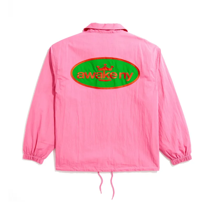 King Logo Twill Coaches Jacket made by Awake