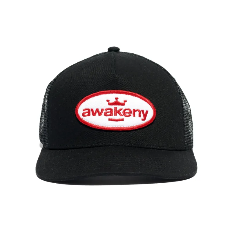 King Logo Patch Trucker Hat made by Awake