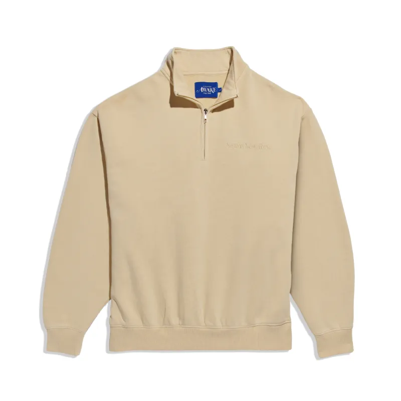 Embroidered Logo Quarter Zip Sweatshirt sold by Awake