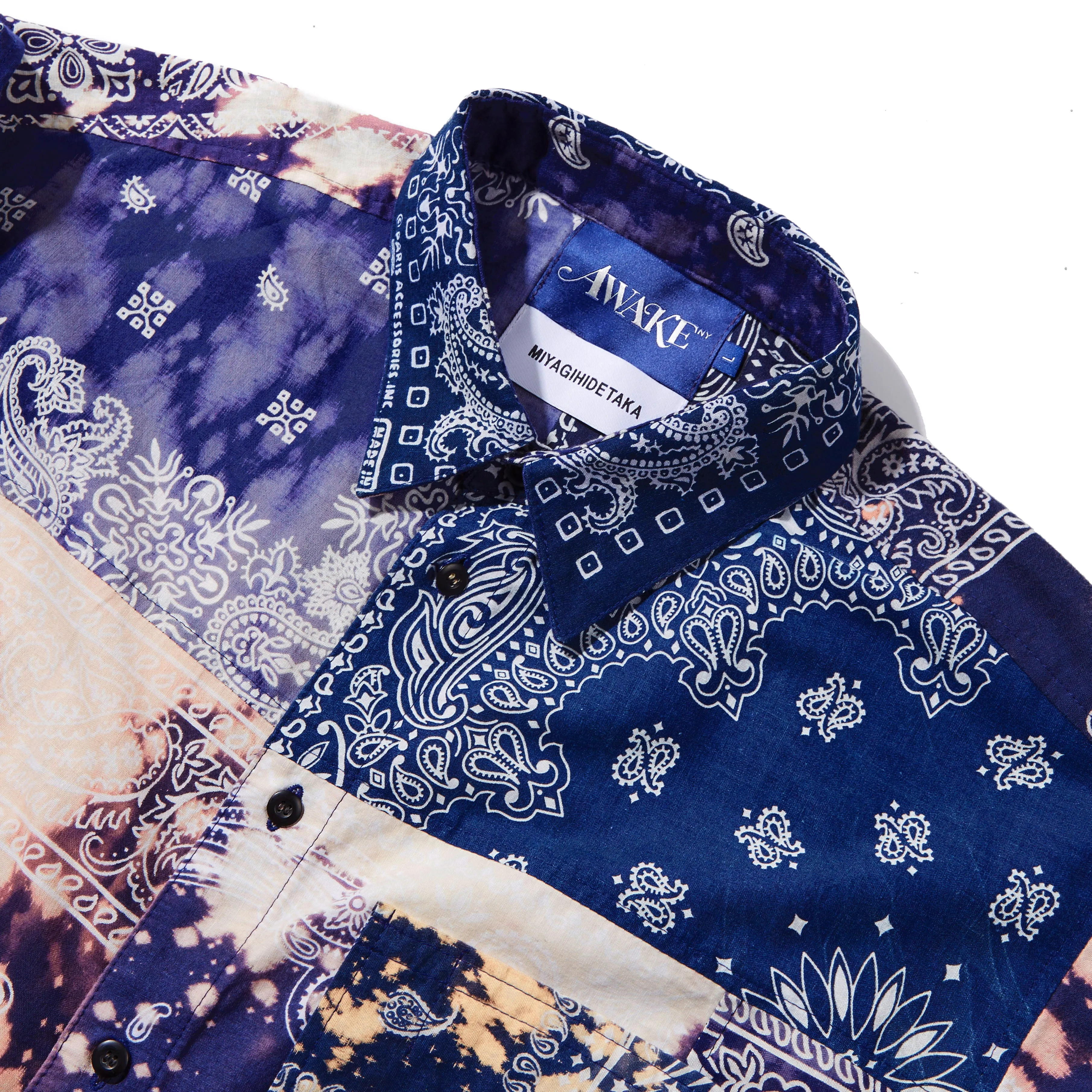 Awake NY & MIYAGIHIDETAKA Bleached Bandana Shirt sold by Awake product image thumbnail 3