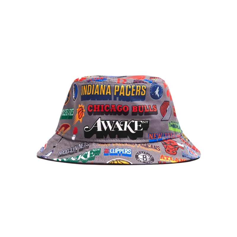 Awake NY x New Era x NBA Bucket Hat made by Awake