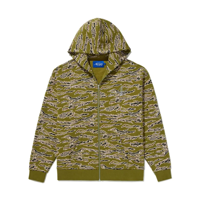 Rhinestone Serif Zip Up Hoodie sold by Awake