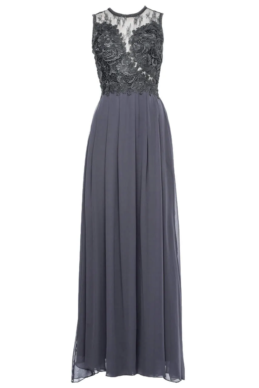 Grey Crochet Top Maxi Dress sold by AX Paris product image thumbnail 4