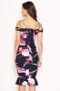 Navy Floral Midi Dress With Delicate Straps sold by AX Paris