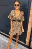 Animal Print Frill Wrap Dress sold by AX Paris