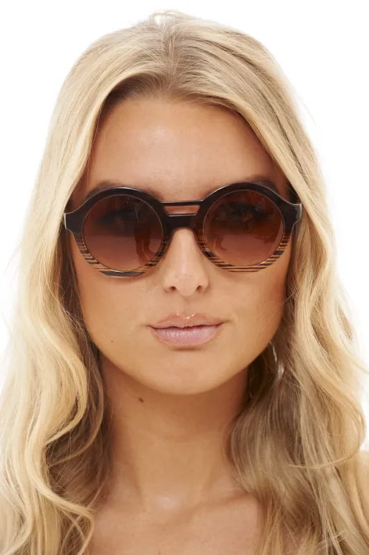 Striped Retro Sunglasses sold by AX Paris
