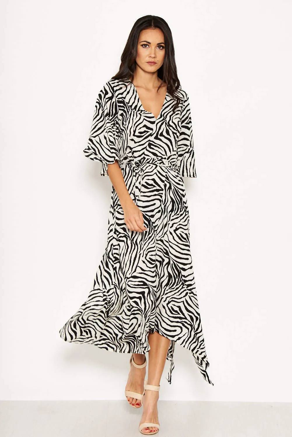 Zebra Print Wrap Maxi Dress sold by AX Paris product image thumbnail 2