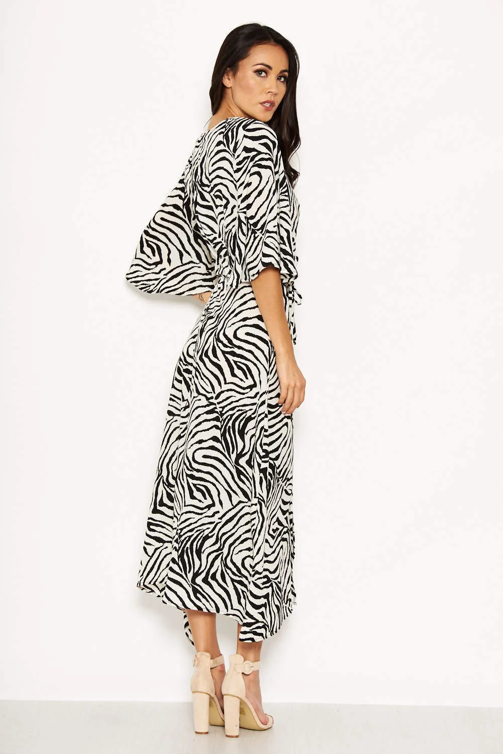 Zebra Print Wrap Maxi Dress sold by AX Paris product image thumbnail 3