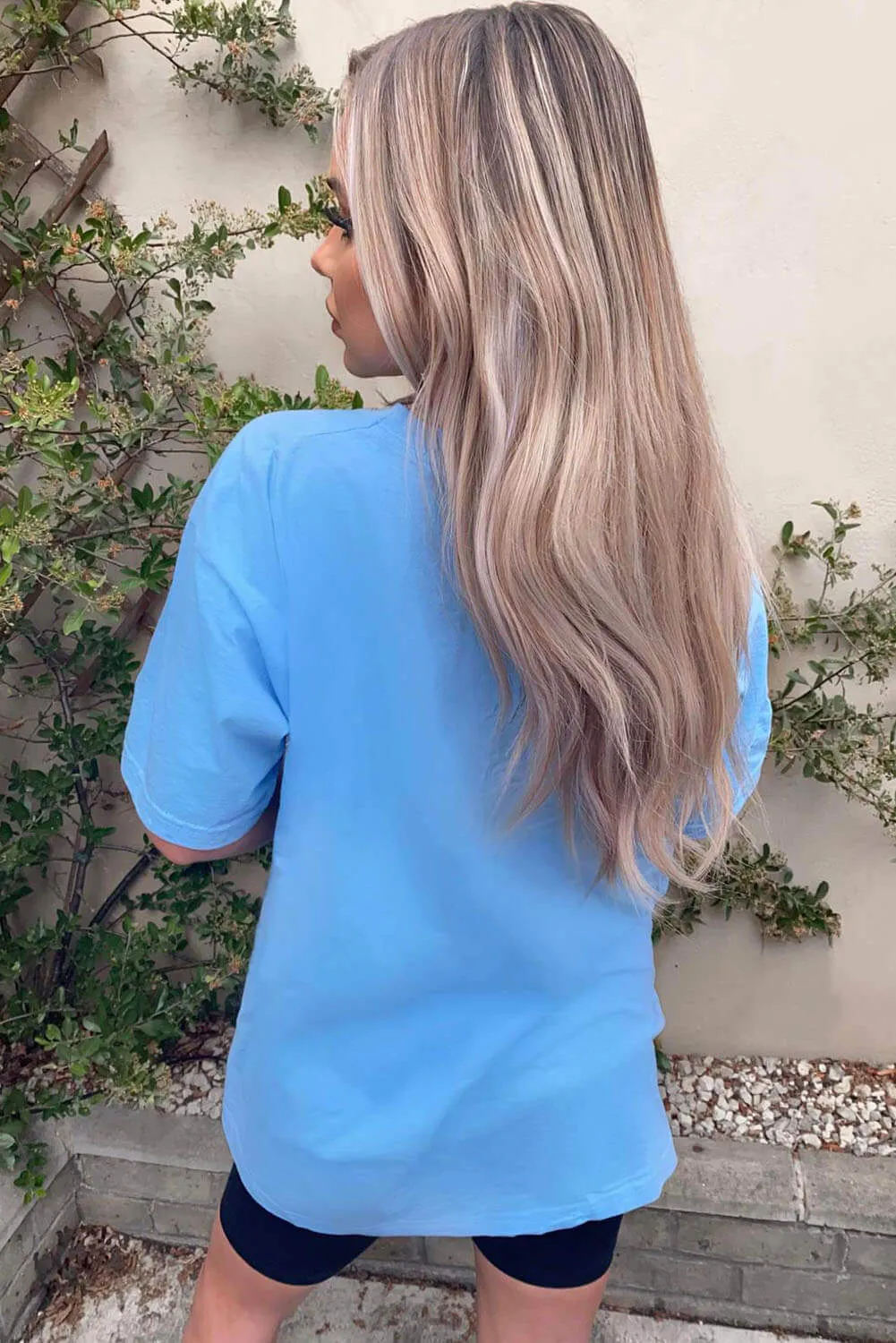 Sky Blue Day Dreamer T Shirt sold by AX Paris product image thumbnail 3