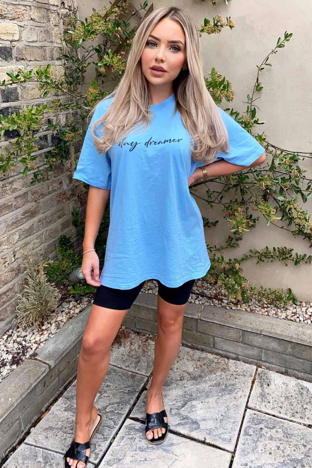 Sky Blue Day Dreamer T Shirt sold by AX Paris product image thumbnail 2