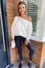 Cream Off The Shoulder Chunky Knit Jumper sold by AX Paris