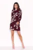 Plum Floral Dress With Frill Detail sold by AX Paris