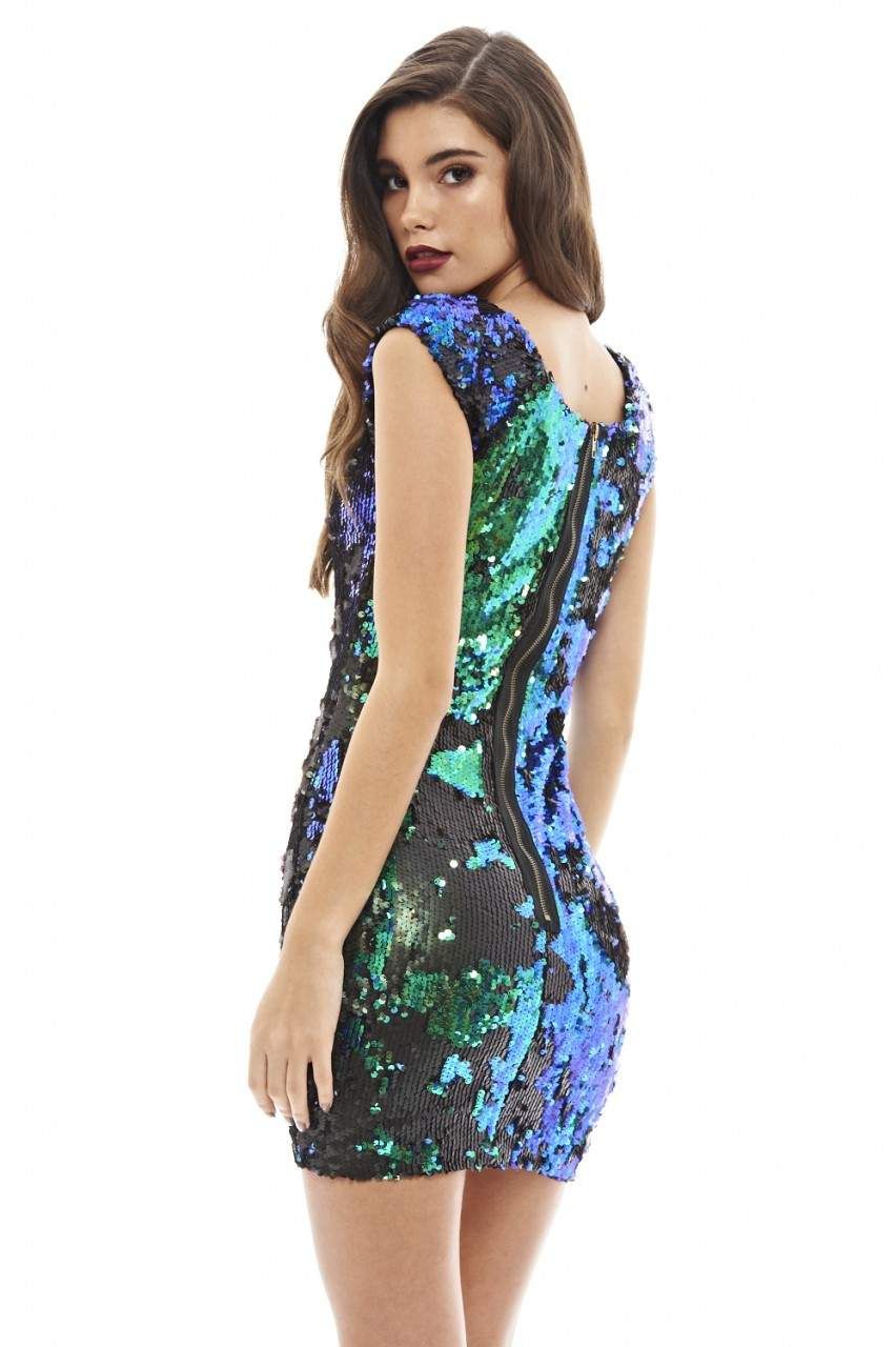 Iridescent Sequin Bodycon Dress sold by AX Paris product image thumbnail 4