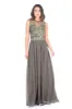 Khaki Crochet Top Maxi Dress sold by AX Paris