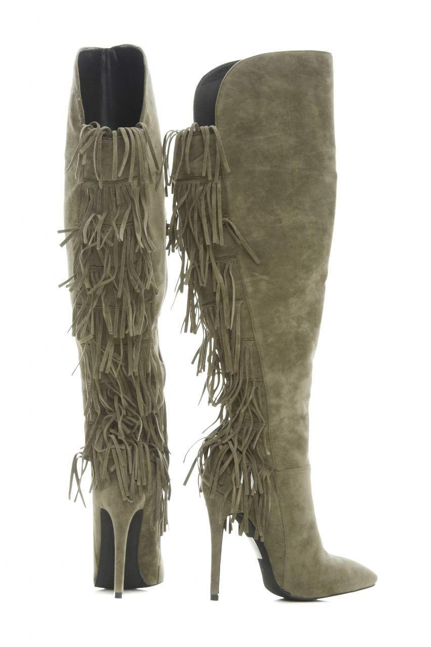 Suede Tassel Boots sold by AX Paris product image thumbnail 3