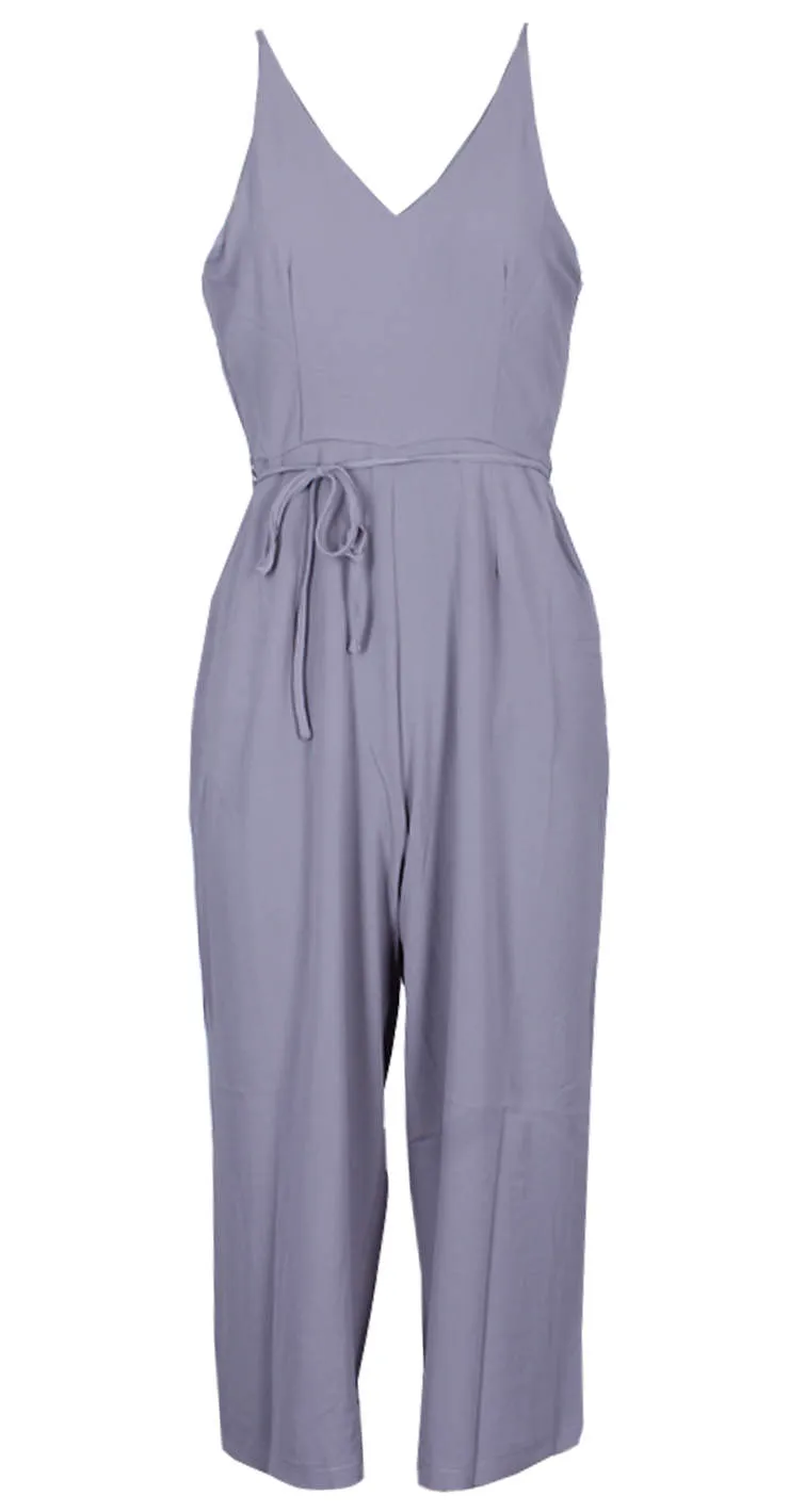 Silver Spaghetti Strap Jumpsuit sold by AX Paris product image thumbnail 4