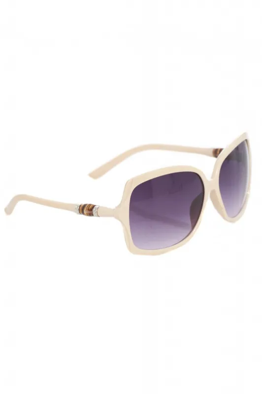 Cream Square Sunglasses sold by AX Paris