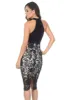 Black Halter Neck Lace Midi Dress sold by AX Paris