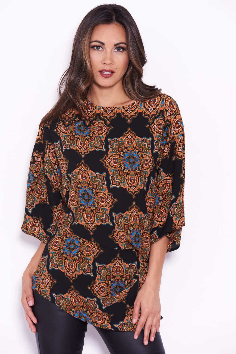 Black Paisley Top sold by AX Paris product image thumbnail 4