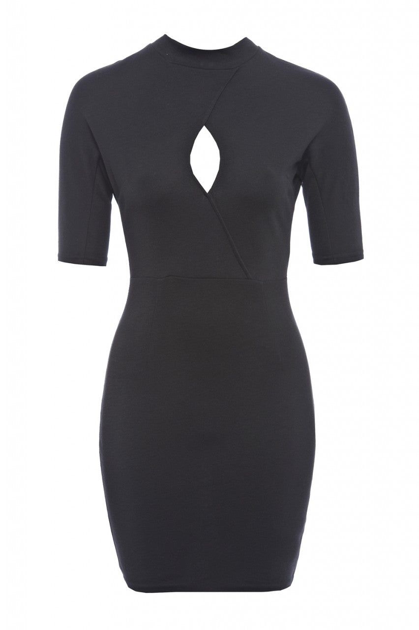 Short Sleeved Keyhole Bodycon Dress sold by AX Paris product image thumbnail 5