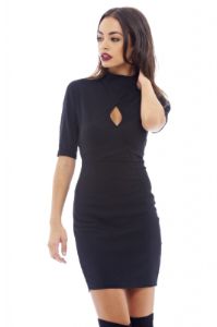 Short Sleeved Keyhole Bodycon Dress sold by AX Paris