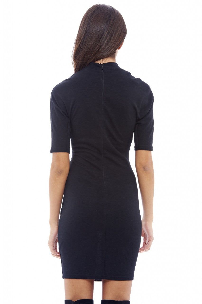 Short Sleeved Keyhole Bodycon Dress sold by AX Paris product image thumbnail 4