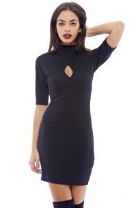 Short Sleeved Keyhole Bodycon Dress sold by AX Paris