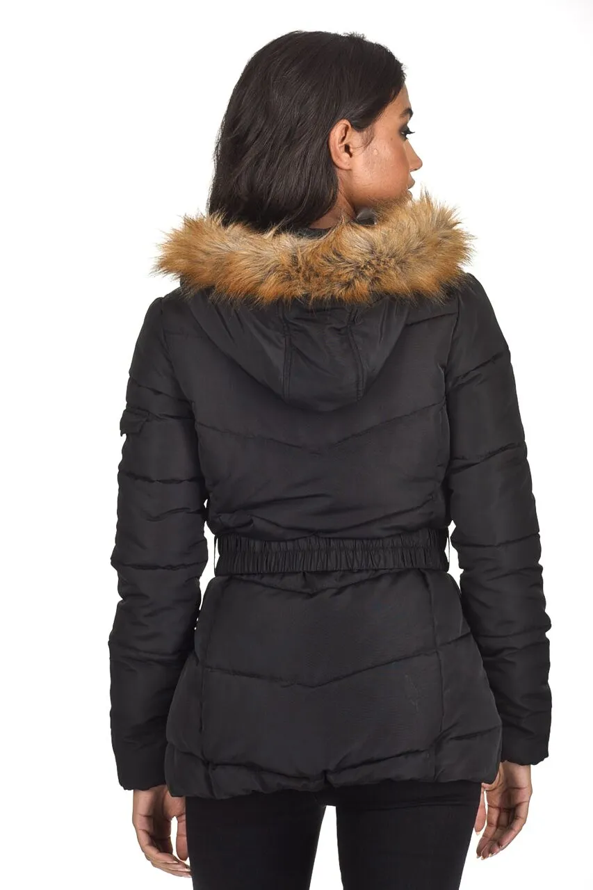 Black Padded Puffer Jacket sold by AX Paris product image thumbnail 3