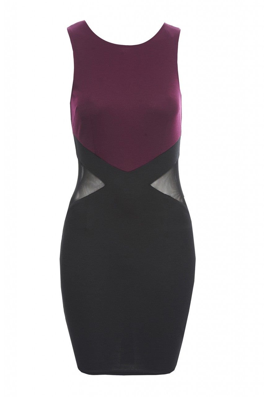 Mesh Insert Bodycon Dress sold by AX Paris product image thumbnail 5