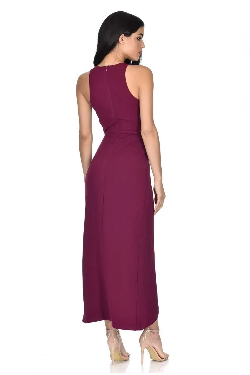 Plum Sequin Maxi Dress sold by AX Paris product image thumbnail 3