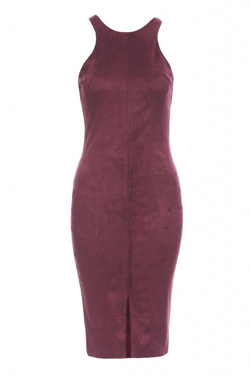 Faux Suede Bodycon Midi Dress sold by AX Paris product image thumbnail 5