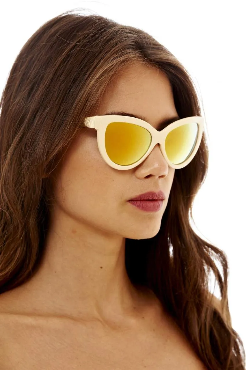 Metallic Cat Eye Sunglasses sold by AX Paris