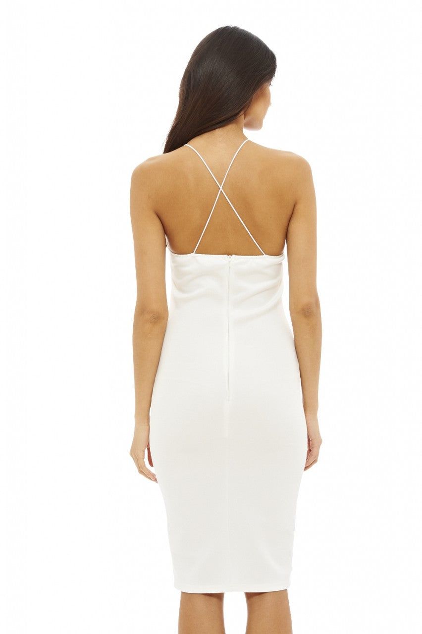 V Lace Up Midi Dress sold by AX Paris product image thumbnail 4