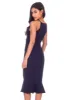 Navy Floral Embroidered Midi Dress sold by AX Paris