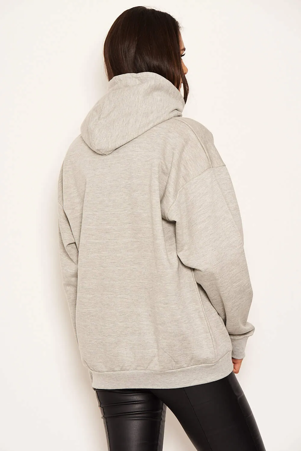 Grey Printed Hoody sold by AX Paris product image thumbnail 4