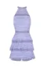 Lilac Lace Layered Mini Dress sold by AX Paris