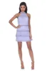 Lilac Lace Layered Mini Dress sold by AX Paris