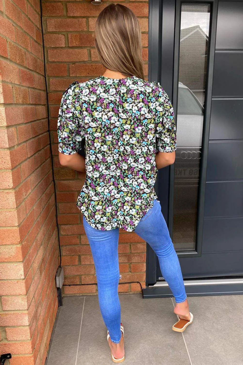 Black Floral Top sold by AX Paris product image thumbnail 4