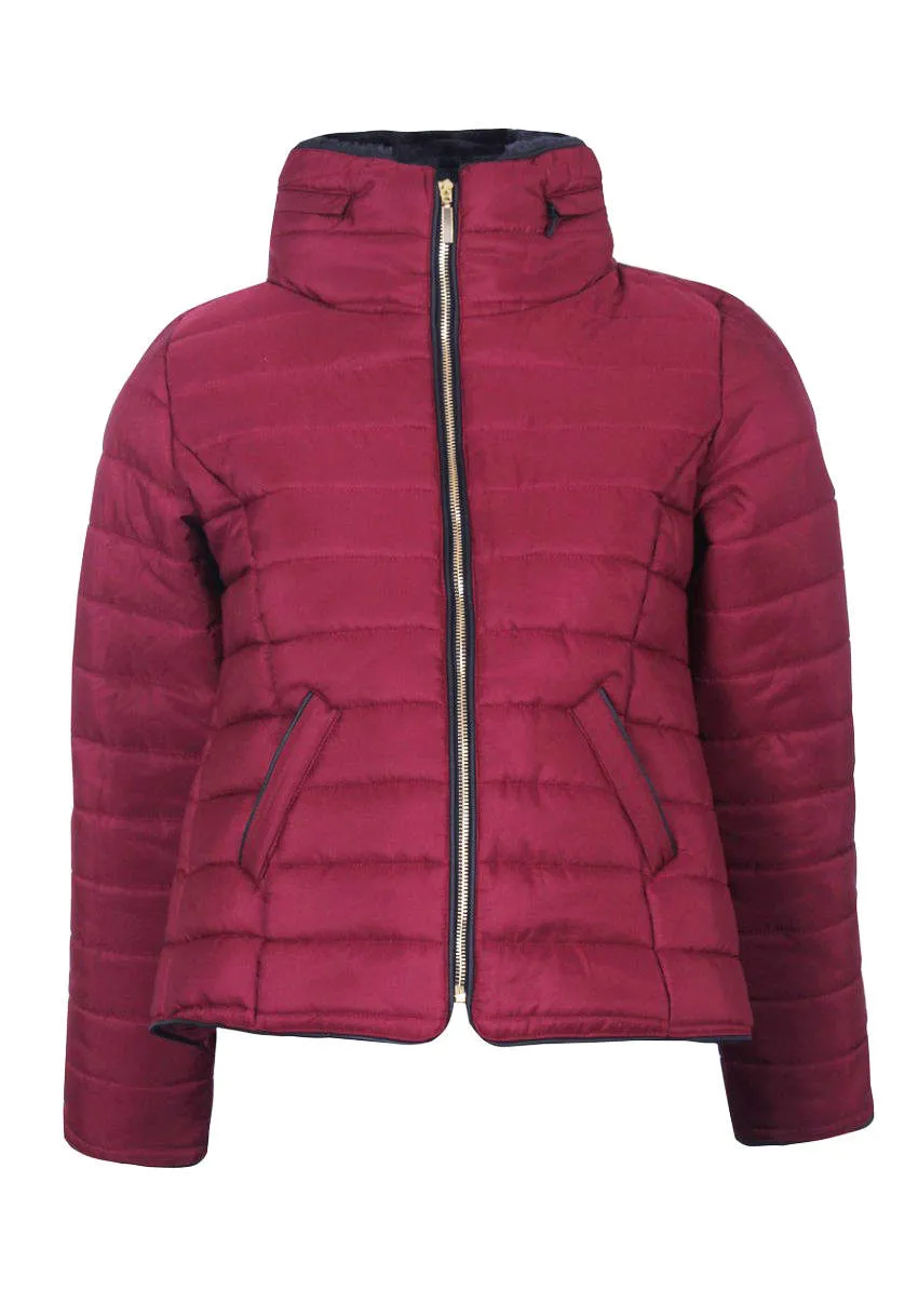 Plum Puffer Jacket sold by AX Paris product image thumbnail 4